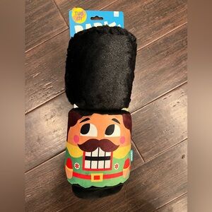 Barkbox Nutty Cracker Christmas Holiday Dog Toy with Squeaker & Tug NWT All Size